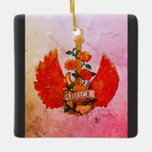 Bruce Fender Guitar sten & Roll Ro