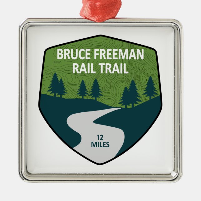 Bruce Freeman Rail Trail Julgransprydnad Metall (Framsidan)