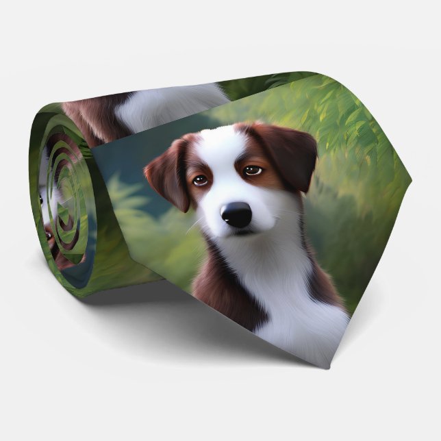 Bruce Gräns Collie Puppy, Neck Tie Slips (Rullad)