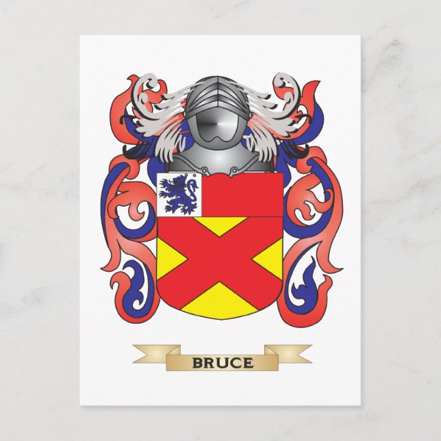Bruce Jackat av Arm (Family Crest) Vykort (Framsida)