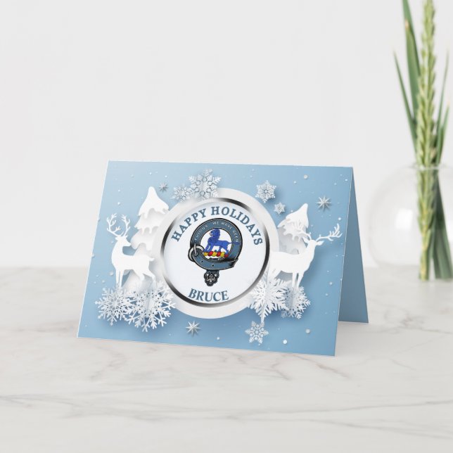 Bruce Klan Badge Glad helg Kort (Framsida)