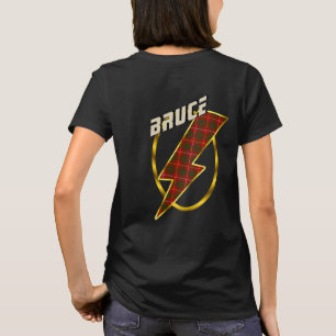 Bruce Klan Badge & Lighämte Bolt Tartan T-Shirt