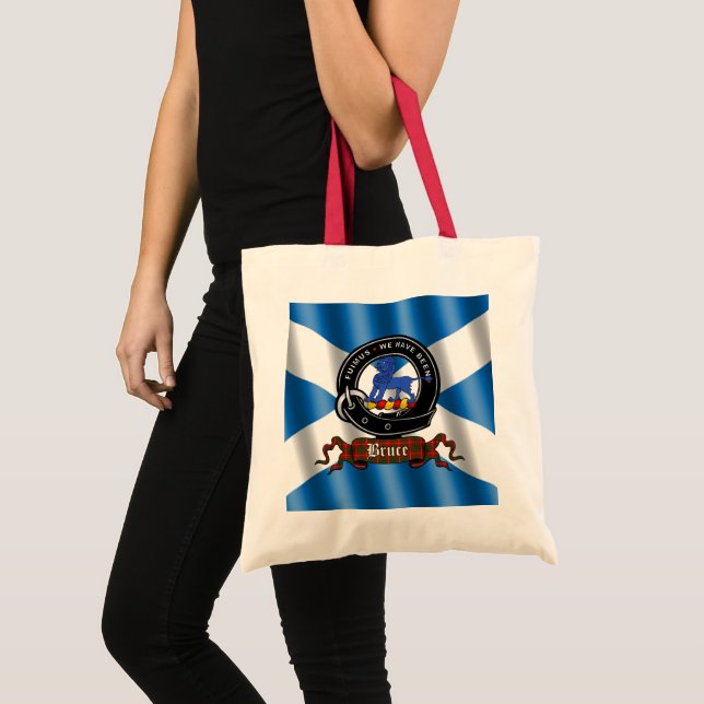 Bruce Klan Badge Scottish Tote Tygkasse (Framsida (produkt))