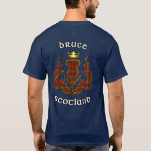 Bruce Klan Badge & Tartan w/Motto T Shirt