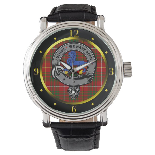 Bruce Klan Badge & Tartan Watch Armbandsur (Framsida)
