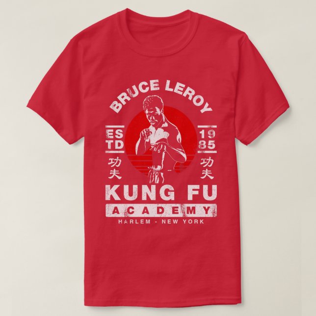 Bruce Leroy Academy T Shirt (Design framsida)