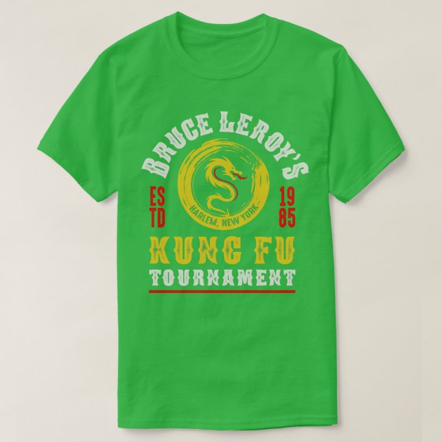 Bruce Leroys Kung fu Tournament T Shirt (Design framsida)