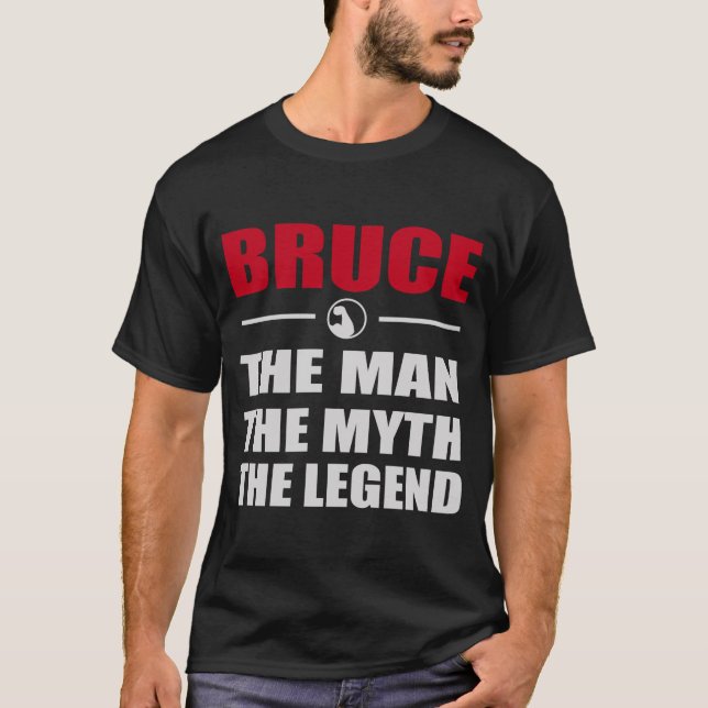 BRUCE MAN MYTH THE LEGEND TEE (Framsida)