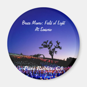 Bruce Munro, fält av ljust, Paso Robles, CA. Magnet