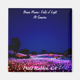 Bruce Munro, fält av ljust, Paso Robles, CA. Magnet
