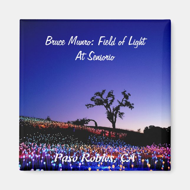 Bruce Munro, Fält of Light, Paso Robles, CA. Magnet (Framsidan)