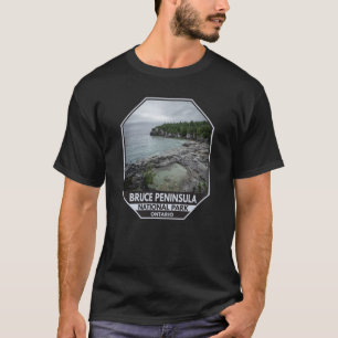 Bruce Peninsula National Park Canada Badge Vintage T Shirt