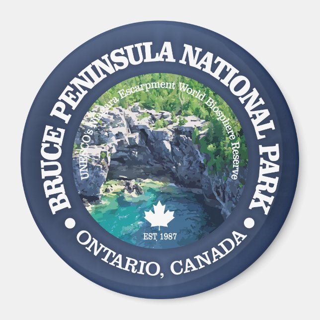 Bruce Peninsula nationalpark Magnet (Framsidan)