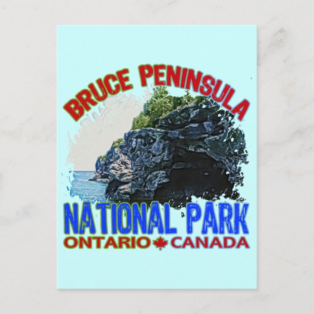 Bruce Peninsula nationalpark Vykort (Framsida)