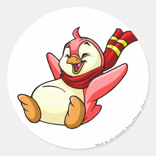 Bruce Red Runt Klistermärke (Framsida)