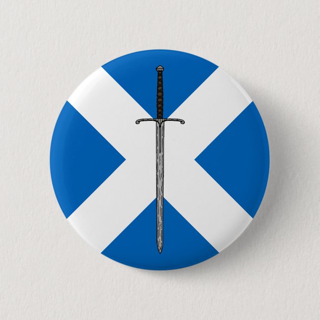 Bruce Sword på Saltire Knapp (Framsida)