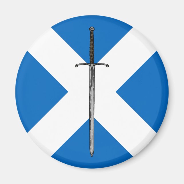 Bruce Sword på Saltire Magnet (Framsidan)