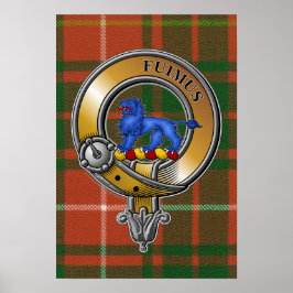 Bruce Tartan & Badge Poster