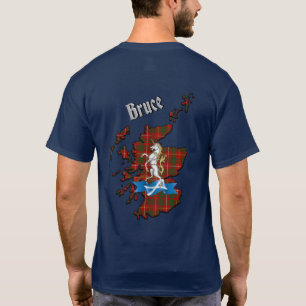 Bruce Tartan Karta & Badge T-Shirt