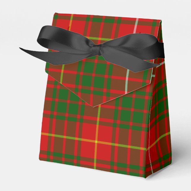 Bruce tartan red grönt plaid presentaskar (Framsidan Sidan)