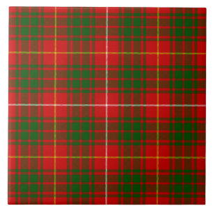 Bruce tartan röd grön karott kakelplatta