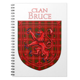 Bruce Tartan Scottish Play Lejon Rampant Anteckningsbok