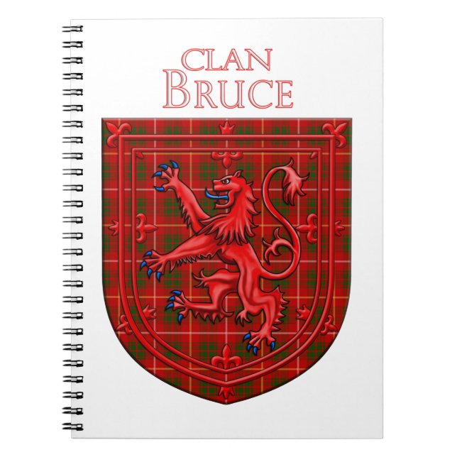 Bruce Tartan Scottish Play Lejon Rampant Anteckningsbok (Framsidan)