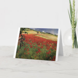 BRUCE, William Blair poppies poppie Red blommvin Kort