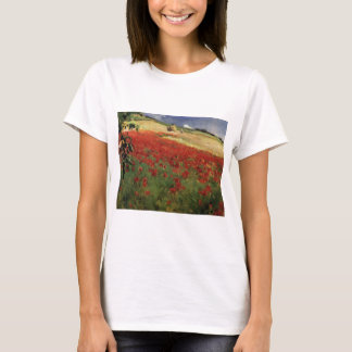 BRUCE, William Blair vallmo röda blommor vin Tee Shirt
