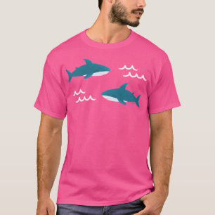 Brucieblahaj Ikea Shark Mönster (Teal) T Shirt
