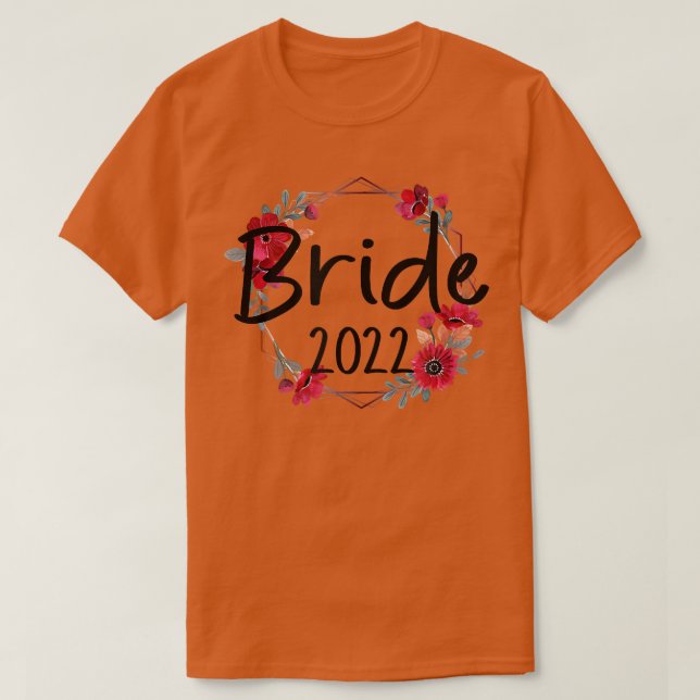 Brud 2022 Tröjor Bröllop Henparty  (Design framsida)