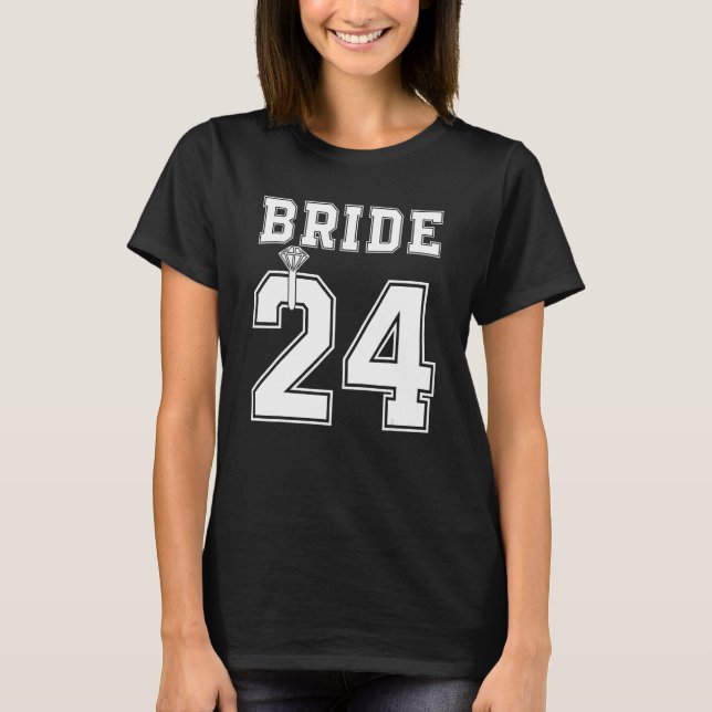Brud 2024 Förlovning Bröllop Förslag Matchning T Shirt (Framsida)
