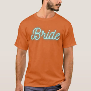 Brud 80-tal 90-tal Retro Bröllop Henparty Pres T Shirt