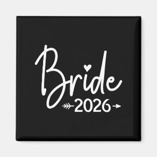 Brud är 2026 gift bröllop brudparti magnet