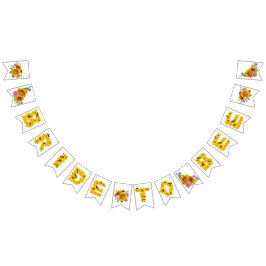 Brud att bli | Bröllopsfest i akvarell blommande s Vimplar