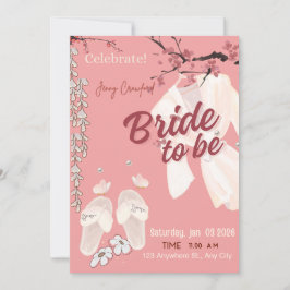 Brud att bli bröllopsfest inbjudan | Elegant Pin