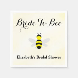 Brud att bli bröllopsfest pappersservett