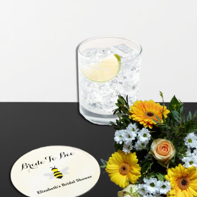 Brud att bli bröllopsfest underlägg papper rund (Skapare uppladdad)