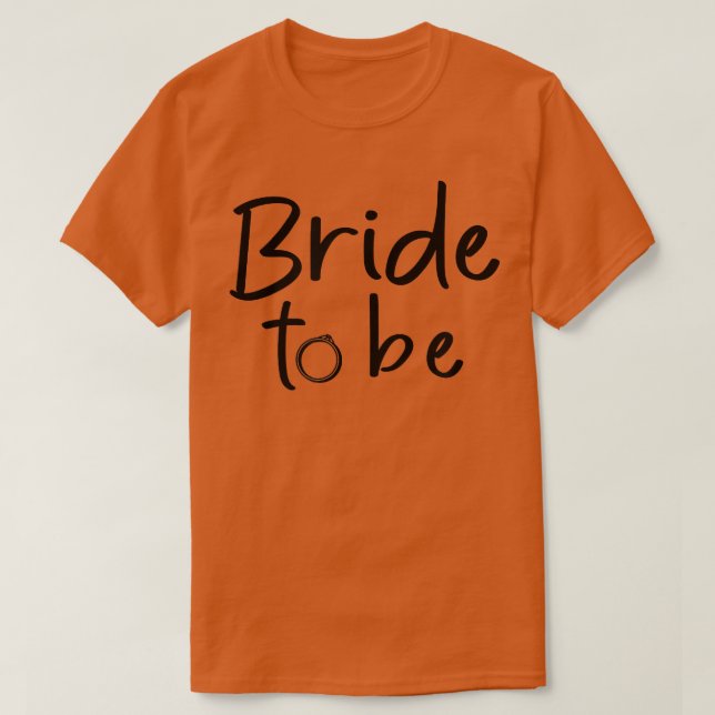 Brud att bli ring matchande par fest t-shirts söt  (Design framsida)
