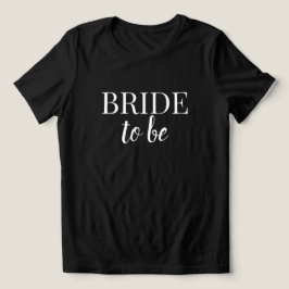 Brud att bli svart & vit t-shirt