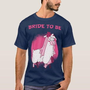 Brud Att Vara Alpacka Llama Bröllop Hen Fest T Shirt