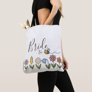 Brud att vara blommor personlig gåva tygkasse