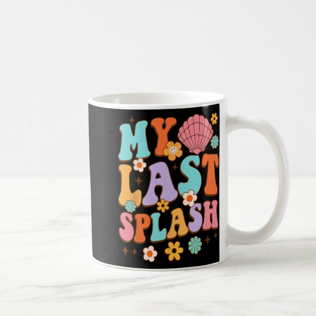 Brud Att Vara Bröllopsfest Min Sista Stänk Strand  Kaffemugg (Höger)