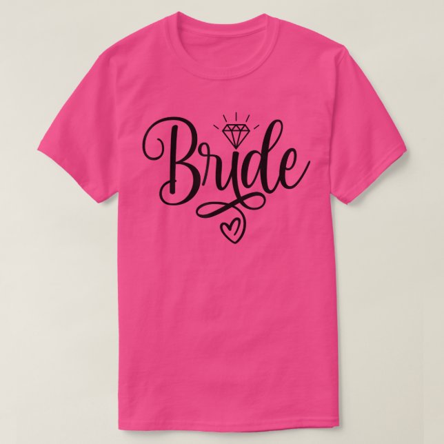Brud Att Vara Bröllopsring Framtida Fru  T Shirt (Design framsida)