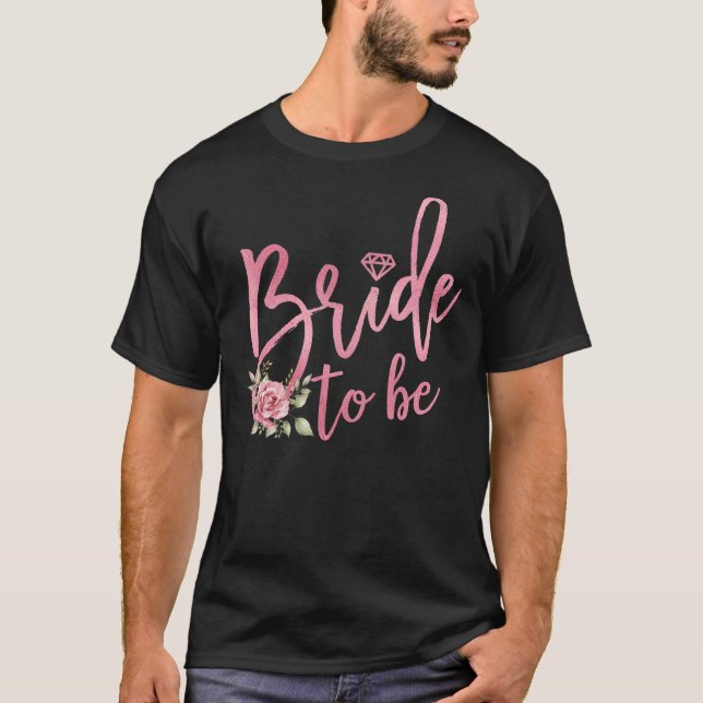 Brud Att Vara Förlovad Bröllop Möhippa Brudfest  T Shirt (Framsida)