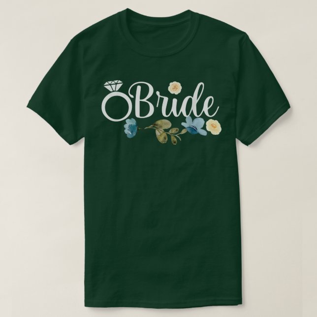 brud att vara, gruppbrid, brud, ny gifta, brud t shirt (Design framsida)