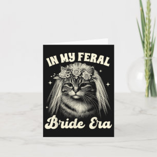 Brud Att Vara Kattmamma Katt Bröllop I Min Freal Kort