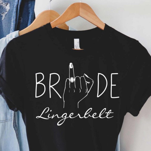 Brud Att Vara Present Systerfest Ringfinger  T Shirt (Skapare uppladdad)