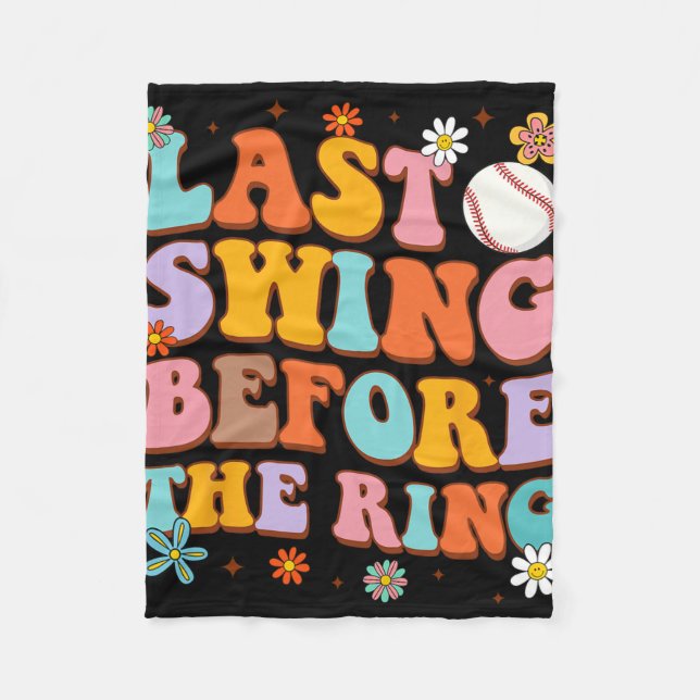 Brud Att Vara Sista Svänga Innan Ringen Tennis Säl Fleecefilt (Framsidan)