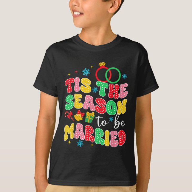 Brud Att Vara Spennelse Fest Tis Är Säsongen Att B T Shirt (Framsida)